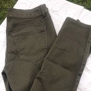 Olive Green Skinny Jeans